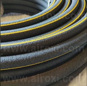 Black NBR <b>Rubber</b> Hose High Pressure Oil Resistant Drilling Hose Wire Reinforced Mining Use 30 m 19 mm 3 in - Product Image 2