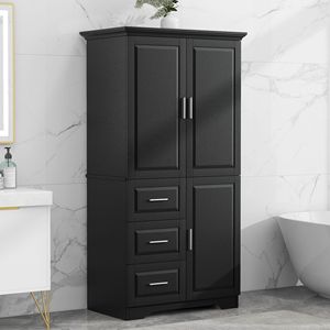 Armadio Alto e Largo con Tre Cassetti per Organizzazione Documenti in Bagno/Ufficio - Product Image 2
