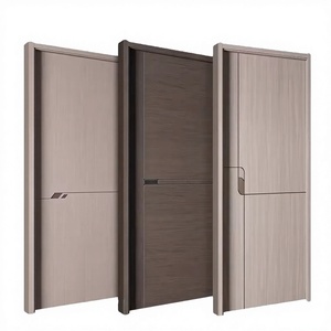 Puerta Interior Precolgada de Madera Sólida con Núcleo de MDF, Película de PVC, Anti-termitas, Anti-fisuras, Fácil de Limpiar, Resistente a la Humedad, para Sala de Estar y Dormitorio - Product Image 2
