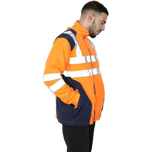 Camiseta Polo de Seguridad Clase 2, Personalizable, Resistente al Agua, Transpirable, a Prueba de Ácidos, con Tela de Microfibra Reflectante para Construcción - Product Image 4