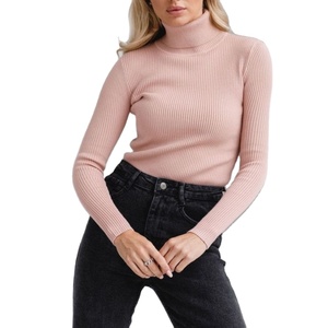 Prix de gros Pull en tricot de coton mélangé personnalisé pour femmes, col rond, coupe ample surdimensionnée, décontracté, date, look décontracté de BD - Product Image 2