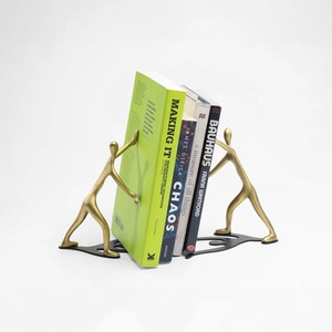 Elegant Metal Bookend Premium Finish With Strong And Stable Structure Ideal For Keeping <b>Books</b> Organized And Upright Sleek Modern - Product Image 5