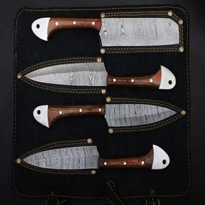 A&M ENTERPRISES Handmade Damascus Steel Chef <b>Knife</b> <b>Set</b> High-Polish Finish Eco-Friendly Wooden Kitchen <b>Knives</b> - Product Image 4