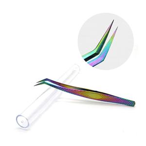 Pinces à cils multicolores avec logo personnalisé, extension de cils volumineux, pince antistatique pour la beauté et les soins personnels - Product Image 2