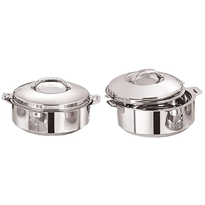 Juego de utensilios de cocina de acero inoxidable aislado de alta demanda, artesanía india, ollas calientes, caja para chapati, cacerolas - Product Image 3