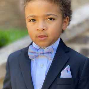 Conjunto de Corbatas de Moño para Jóvenes y Adultos Jack and Jill, Color Azul Claro, Conjunto de Corbatas de Moño Formales, Fabricante OEM, Suministro al por Mayor - Product Image 2