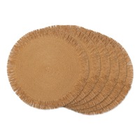 Sets de table tressés en rotin style bohème avec franges, design moderne, résistants à la chaleur, couleurs personnalisées, pour table de salle à manger, style ferme