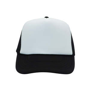 High Quality 5 Panel Embroidery Foam Mesh Truckers Hat Custom Logo Style Puff Printing for Outdoor and Travel - Product Image 1