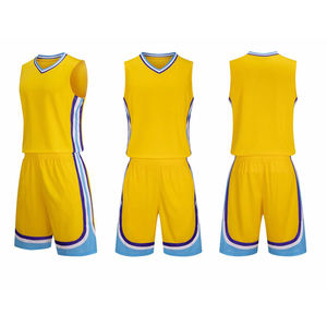 Maillots de basket-ball athlétiques en mesh pour hommes, uniformes d'équipe vierges pour le sport, respirants et confortables, promotion - Product Image 4