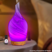 Diffuseur d'arômes intelligent en verre 3D avec logo personnalisé, diffuseur d'huiles essentielles, machine de parfum pour la maison intelligente, vente en gros pour hôtels et maisons, OEM