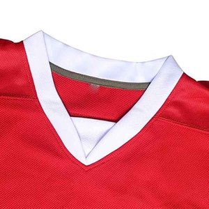 Blank Ice Hockey Jersey Custom Sublimation Hockey Uniform 100% <b>Polyester</b> Breathable Practice Jerseys Wholesale Bulk - Product Image 3