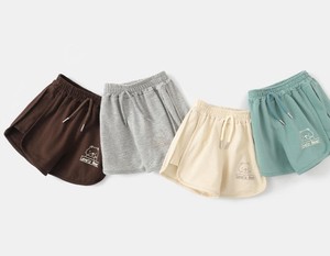 Shorts droits pour bébé, solides, à séchage rapide, doux, légers, respirants, 100% coton, shorts décontractés d'été pour garçons et filles, usage quotidien - Product Image 2
