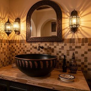 Fregadero de Cobre Martillado de un Solo Tazón con Frente de Delantal, Hecho a Mano, de Lujo, Moderno, para Cocina, Acabado Satinado Cepillado - Product Image 3