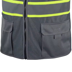 Chaleco de Seguridad Reflectante Personalizado para Exteriores, Unisex, Ropa de Trabajo, Chaqueta sin Mangas, Impermeable, Resistente al Agua, Alta Visibilidad - Product Image 6