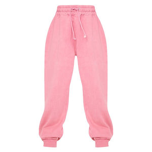 Pantalones Casuales de Mujer con Logotipo Personalizado, Pantalones de Lona de Alta Calidad, Transpirables, con Cintura Elástica, Estilo Deportivo, Lavados, para Invierno - Product Image 1