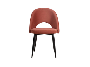 Chaise de salle à manger moderne du milieu du siècle, noire, confortable, avec accoudoirs, dossier, design simple, pour hôtels et restaurants - Product Image 4