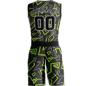 Innovative Basketball Uniform Custom Printed Jersey Shorts Set Lightweight Moisture Control <b>Athletic</b> Teamwear OEM - Product Image 3