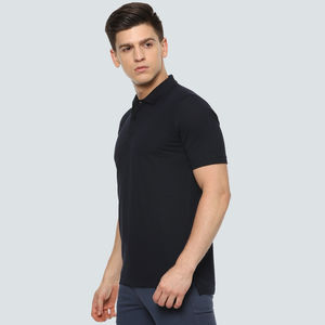 เสื้อโปโลกอล์ฟปักลาย พิมพ์ลาย ออกแบบเองได้ สีพื้น ขาว ดำ ผ้าฝ้าย โพลีเอสเตอร์ แห้งเร็ว สำหรับผู้ชายและผู้หญิง - Product Image 3