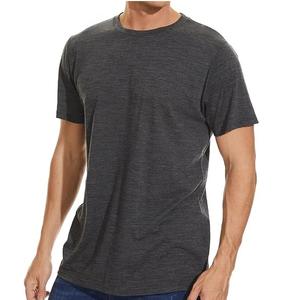 เสื้อยืดขนแกะเมอริโนแท้ 100% สำหรับผู้ชาย แขนสั้น 170GSM เสื้อเบสเลเยอร์ขนแกะสำหรับผู้ชาย แห้งเร็ว ป้องกันกลิ่น สำหรับเดินทาง เดินป่า - Product Image 4