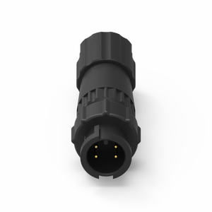 Connecteur de type assemblage étanche IP67 avec boîtier en nylon et contact en laiton 4 broches - Product Image 3