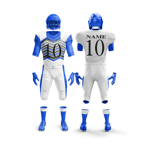 ชุดยูนิฟอร์มอเมริกันฟุตบอล เสื้อเจอร์ซีย์ตาข่ายระบายอากาศ ผลิตแบบ OEM จำนวนมาก ขายส่ง ส่งออก ชุดกีฬาสำหรับทีม - Product Image 2