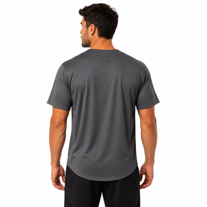 Camiseta de Béisbol y Sóftbol para Hombre, Color Verde Lima, Cuello en V, Manga Corta, Sublimada, 100% Poliéster, 240g, Uniforme de Equipo Personalizado - Product Image 4