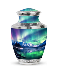 Wholesale Metal Cremation Urns <b>for</b> Adult Human <b>Ashes</b> Modern Design Funeral Supplies <b>Casket</b> Memorial Keepsake - Product Image 1