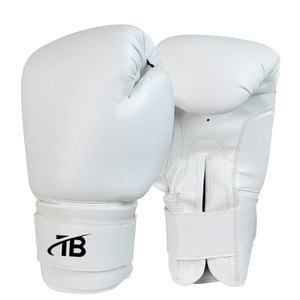 Adjustable Leather Boxing <b>Gloves</b> for <b>MMA</b> Training <b>Customized</b> Logo & Color Moisture Wicking Hook & Loop Closure - Product Image 1