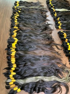 Extensiones de cabello humano Remy virgen 100% Extensiones de cabello natural a granel de cabello rubio recto sin procesar - Product Image 3