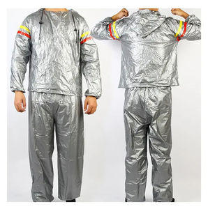 Traje de sauna de PVC personalizado para entrenamiento en casa, quemagrasas, traje de sudoración para fitness con efecto adelgazante y de alta calidad para unisex. - Product Image 6