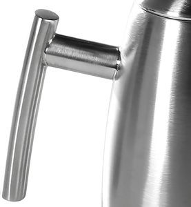 <b>Stainless</b> <b>Steel</b> Eco-Friendly Tea Coffee Pot Lid Handle Classic Serving Kettle Premium Design Mirror Finish Hotel Restaurant Home - Product Image 4