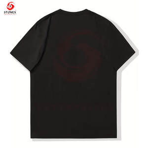 T-shirt en coton style streetwear vintage, coupe classique, tricoté, effet usé, haute qualité pour homme - Product Image 2