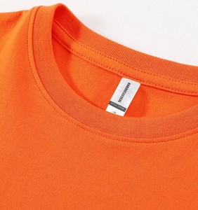 T-shirt à manches courtes en coton 100% respirant et doux, col rond, avec impression DTG de logo personnalisé, tissu 160g - Product Image 2