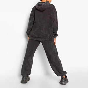 Chándales personalizados para mujer Sudaderas con capucha y conjunto de joggers Traje de mujer Chándales deportivos - Product Image 2