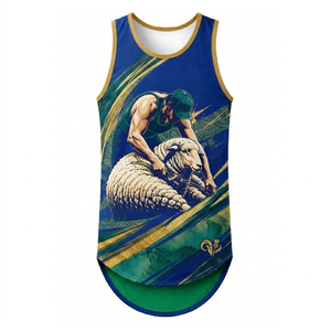 Maillot de concours de tonte de moutons personnalisé, impression par sublimation, logo personnalisé, vêtements de travail performants, OEM ODM - Product Image 1