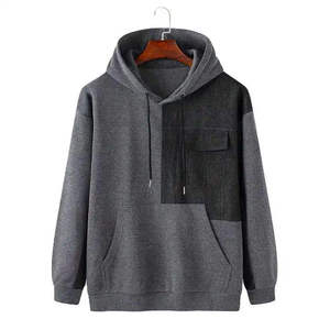 Sudadera con Capucha Unisex Extra Grande con Cierre, 100% Algodón, Manga Larga, Estilo Casual para Otoño, Tejido de Punto, con Bolsillos - Product Image 1