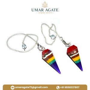 Péndulo de Orgón Tallado en Amatista Púrpura, Cono de Radiestesia con Piedras Preciosas, Herramienta de Sanación Espiritual para Reiki - Product Image 4
