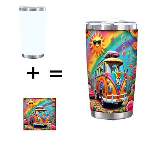 Stainless Steel Tumbler 20oz Double Wall Silver Surface Scratch Resistant Drink <b>Cup</b> For Everyday Use - Product Image 1