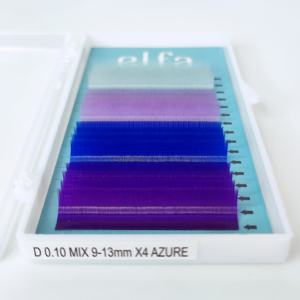 Extensiones de Pestañas ELFA Velvet Soft PBT Naturales Largas, Color Negro Mate, Volumen Premium, Hechas a Mano, en Bandejas, Mezcla de Pestañas - Product Image 3