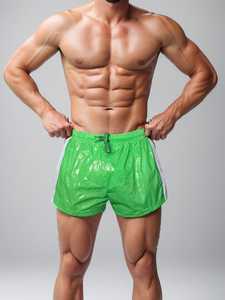 Men's Green <b>White</b> <b>Cargo</b> Mesh 100% Polyester Quick Dry Mid Waist Drawstring Casual Gym Running Sport Shorts Pockets Custom Logo - Product Image 6