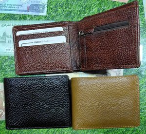 Genuine Leather Vintage Bifold <b>Wallet</b> Premium Handmade Fold Closure Durable Men's Short RFID Blocking Daily Use <b>Card</b> Cash <b>Holder</b> - Product Image 3