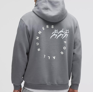 Sudadera con Capucha Unisex de Invierno al por Mayor, Mezcla de Forro Polar 400g, Oversize, de Alta Calidad, Moderna, Mezcla de Algodón, con Bolsillo y Estampado Digital - Product Image 2