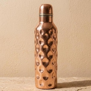 Pure Copper Water <b>Bottle</b> Handmade Leakproof Ayurvedic Drinking <b>Bottle</b> For Home Office Travel Gym And Daily Hydration - Product Image 5