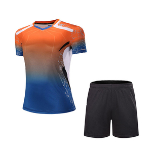 Tennis Wear Custom Breathable Quick <b>Dry</b> Eco-Friendly Anti-Uv Shirt <b>Shorts</b> Set New <b>Super</b> Quality Wholesale OEM Tennis Uniforms - Product Image 4
