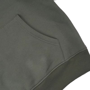 Sweat-shirt à capuche pour femme, couleur unie, 100% coton, tricoté, avec poches, respirant, coupe classique - Product Image 5