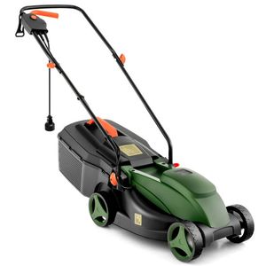 Tosaerba a filo elettrico regolabile da 12 AMP da 13.5 pollici con scatola di raccolta per la cura del prato - Product Image 1