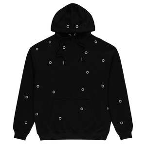 Sudadera con capucha extragrande personalizable para hombre con cremallera, acabado con ojales, tejido polar de algodón, talla grande de invierno, con ojales metálicos - Product Image 1