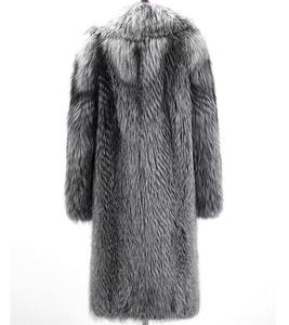 <b>Mens</b> Winter Fashion Artificial fox Fur <b>Coat</b> Thick Fluffy Fur Warm <b>Long</b> Outwear Overcoat for <b>Men</b> - Product Image 4