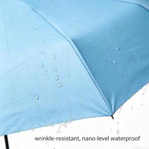 Parapluie de voyage entièrement automatique de haute qualité, imperméable, résistant aux UV, pliable en trois sections, 10 baleines, tissu nylon 190T, Chine - Product Image 3