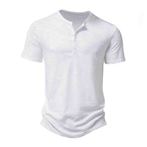 <b>Men</b> <b>Henley</b> for <b>Shirt</b> Short Sleeve Solid Casual 100% Cotton Jersey OEM Service Golf Quick Dry Breathable Regular Fit - Product Image 2